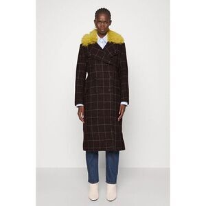 $1495 NWT RAG & BONE JACKIE DARK BROWN WOOL SIZE MEDIUM COAT